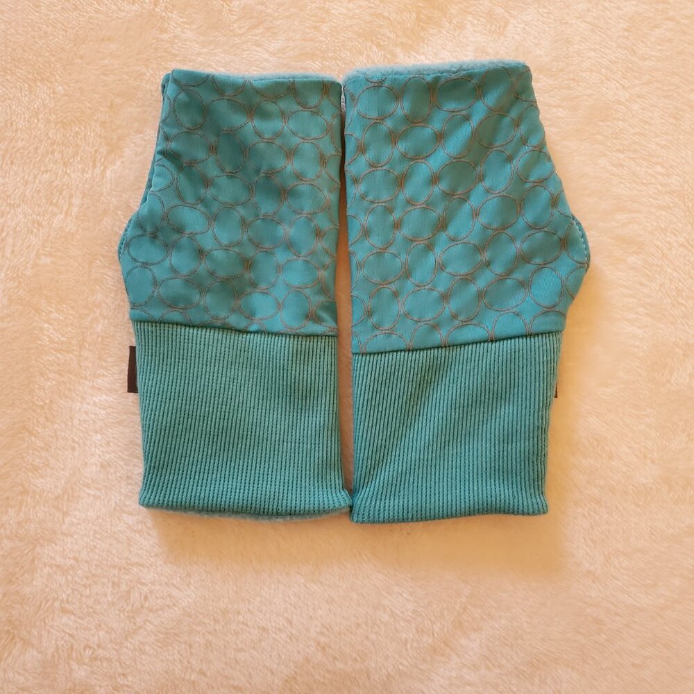Empower NiteBright Ultra Luminescent Safety Vest and Fingerless Mittens, Teal - Picture 8 of 11
